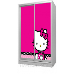 Шкаф купе двухдверный детский 120х180х60 Hello Kitty Жмеринка