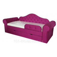Кровать диван Мелани с выездным ящиком с защитным бортиком розовая Чернигов