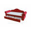 Ліжко диван Мелані з виїзним ящиком з захисним бортиком червоний Херсон