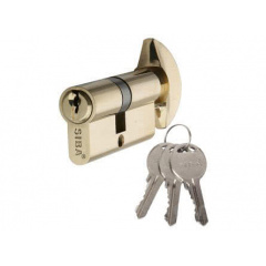 Цилиндр Дверной Siba Английский Ключ-Вороток 90 Мм Латунь (240662) Черкассы
