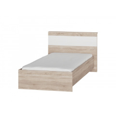 Односпальная кровать Эверест Соната-900 сонома + белый Херсон