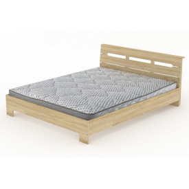 Двуспальная кровать Компанит Стиль-160 дуб сонома