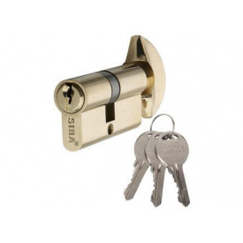 Цилиндр Дверной Siba Английский Ключ-Вороток 80 Мм (240671)