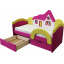 Детская кроватка с матрасом Ribeka Домик для девочки Розовый (09K038) Черновцы