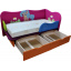 Детская кроватка с матрасом Ribeka Пони 1 для девочек (08K01) Ровно