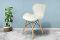 Кресло JUMI Scandinavian Design (эко-кожа) White