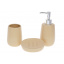 Набор для ванной комнаты 3 предмета Sand (дозатор, стакан, мыльница) BonaDi 851-299 Тернопіль