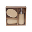 Набор для ванной комнаты 3 предмета Sand (дозатор, стакан, мыльница) BonaDi 851-299 Рівне