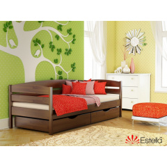 Дитяче ліжко Estella Нота-Плюс 80x190 см дерев'яна одномісна колір горіх-101 Рівне