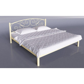 Двоспальне ліжко Лілія Тенеро 140х190-200 см металева бежева