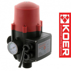 Контроллер давления угловой KOER KS-3 электронный для поверхностных насосов 1,1Квт, 1" (с кабелем) Львів