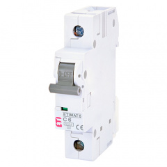 Автоматичний вимикач ETI ETIMAT 6 1 Р 6A Тип C (2141512) Чернігів