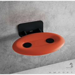 Сидение для ванной комнаты Ravak Ovo P II B8F0000058 Orange/Black Черкассы