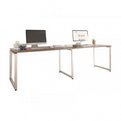 Подвійний стіл офісний Loft-design Q-135-2 горіх-модена Львів