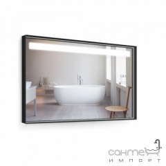 Зеркало с подсветкой Liberta Cavo Steel 850x600 рама RAL9005 матовая Запоріжжя