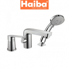 Смеситель ванна врезная HAIBA Alex 3 отверстия (Chr-022)