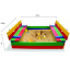 Песочница SportBaby-29 деревянная 100х100 см квадратная цветная закрывающаяся крышкой-лавочками Одесса