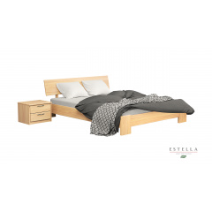Двуспальная кровать Estella Титан 140х200 из дерева натуральный бук Камень-Каширский
