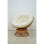 Кресло-качалка Папасан Cruzo круглое плетеное из ротанга с мягким сидением подушкой Николаев
