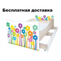 Детская кровать цветы мультяшные Київ