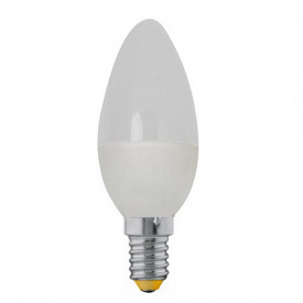 Лампа светодиодная свеча C37 Е14 6W 220V 6400K Horoz 001-003-00061