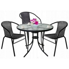Комплект садових меблів Jumi Bistro-3 круглий стіл Тернопіль