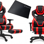 Комп'ютерне крісло ZANO FALCOR RED + оригінальний килимок для миші!