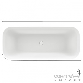 Пристінна ванна з литого каменю Balteco Como CR 170 правостороння біла