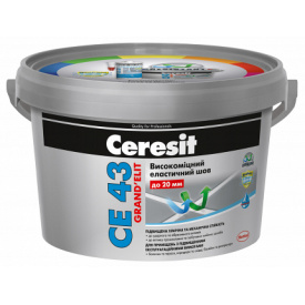 Шов кольоровий CERESIT СЕ 43 еластичний водостійкий антрацит 2кг