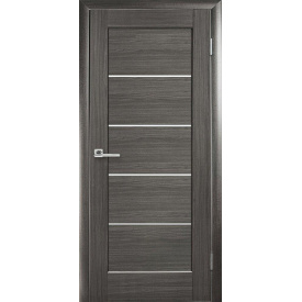 Полотно дверне МІРА ПВХ grey 200x40 см +скло