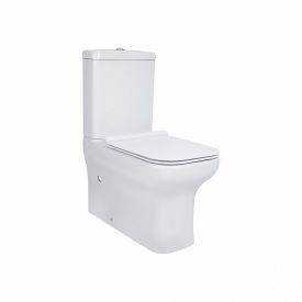 Унітаз-компакт Qtap Cardinal безободковий з сидінням Soft-close QT0422C666PW