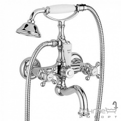 Смеситель для ванны с ручным душем Bugnatese Arcadia 8300 DO золото Ірпінь