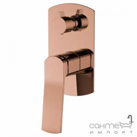Змішувач для ванни прихованого монтажу Volle Solo 1510.031421 cepillado bronze бронза