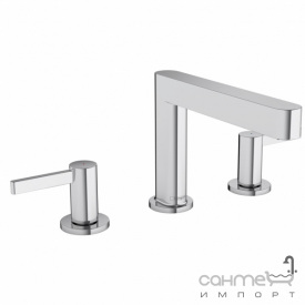 Смеситель для раковины на 3 отверстия с донным клапаном Hansgrohe Finoris 110 76033000 Chrome хром