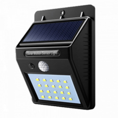 Вуличний світильник настінний на сонячній батареї з датчиком руху 100 діодів LED Жмеринка