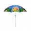 Пляжный зонт от солнца усиленный с наклоном Stenson "Фламинго" 2 м Голубой Дніпро