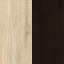 Кровать Мебель Сервис Вероника 160х200 с ламелями + 2 тумбочки Дуб април + Венге темный (203.6х166.4х85.2 см) (3150056) Ладан