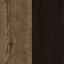 Кровать Мебель Сервис Вероника 140х200 с ламелями Дуб април + Венге темный (203.6х146.4х85.2 см) (772007) Хмельницкий