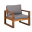 Кресло в стиле LOFT Коричневое (NS-746) Дубно