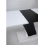 Стіл обідній Intarsio Carvelo 140(180)x80 Біла Аляска / Чорний Уніколор (CARVELO_B/B) Камінь-Каширський
