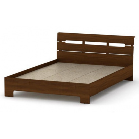 Двуспальная кровать Компанит Стиль 160х200 см орех-темный