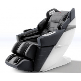 Массажное кресло AlphaSonic III White Black Серый