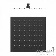 Верхний душ квадратный Tres Inox 134315012NM матовый черный Жмеринка