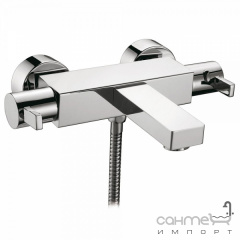 Термостат для ванни настінний без душового гарнітура Clever Platinum Bimini 98152 Хром Вишневе