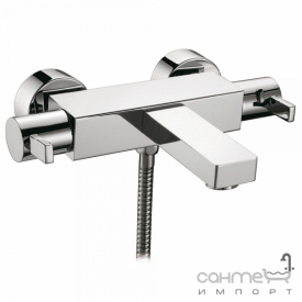 Термостат для ванни настінний без душового гарнітура Clever Platinum Bimini 98152 Хром