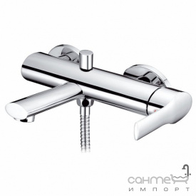Змішувач для ванни настінний без душового гарнітура Clever Platinum Mikura 97862 Хром
