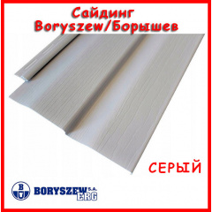 Сайдинг виниловый Boryszew серый панель 3,81х0,203 Кропивницкий