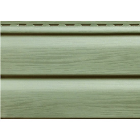 Сайдинг виниловый Ю-пласт панель 3,05x0,23 м Зеленый Фасадный сайдинг
