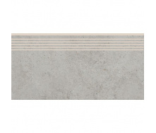 Керамогранитная плитка для ступеней Cersanit Highbrook Light Grey Steptread 29,8х59,8 см