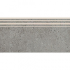 Керамогранитная плитка для ступеней Cersanit Highbrook Grey Steptread 29,8х59,8 см Фастов
